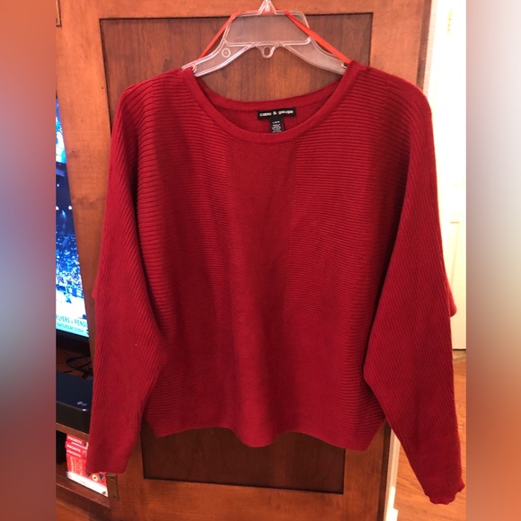 Cable & Gauge Cranberry Crop Sweater - Picture 2 of 8